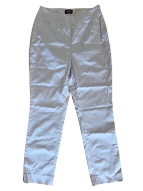 White House Black Market Straight Leg White Sheen Early 2000 Cigarette Pants!